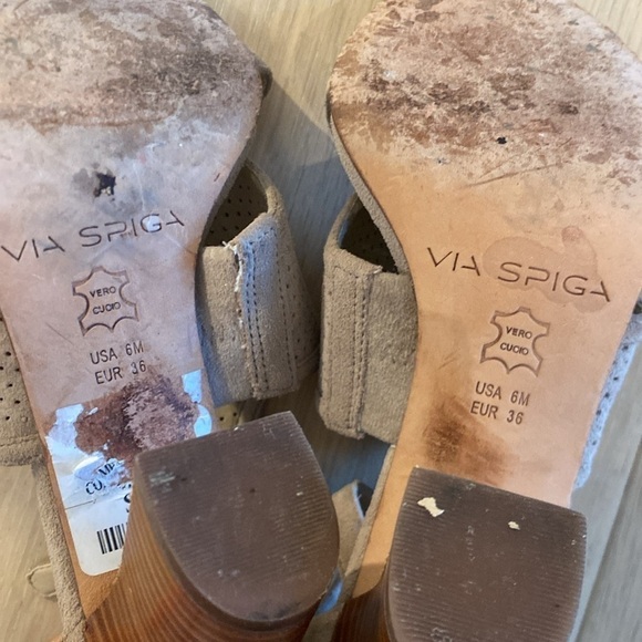Via Spiga Suede Make me Nude heels size 6 - Picture 5 of 6